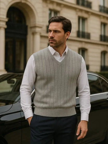 Men’s Knit Sweater – Merino Wool Pullover Casual Everyday Knitwear SPECTER