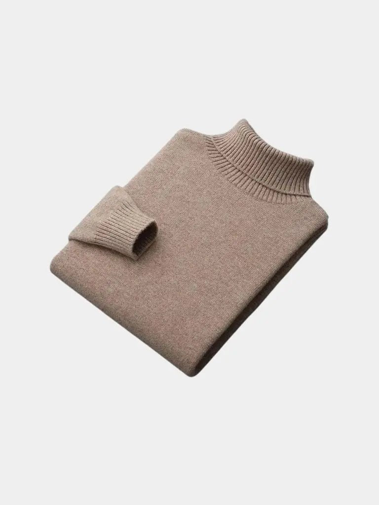 Men’s Knit Sweater – Merino Wool Turtleneck Casual Everyday Knitwear SPECTER