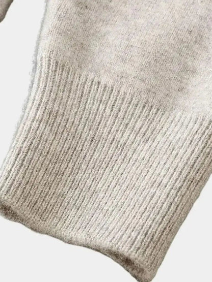 Men’s Cardigan Sweater – Merino Wool Neck Casual Everyday Knitwear SPECTER