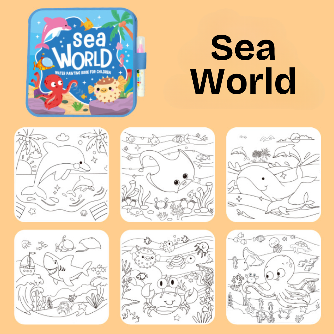 DoodleDry™ Mess-Free Reusable Water Coloring Book