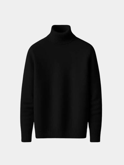 Men’s Sweater – Aurelius Wool Turtleneck Modern Everyday Design SPECTER