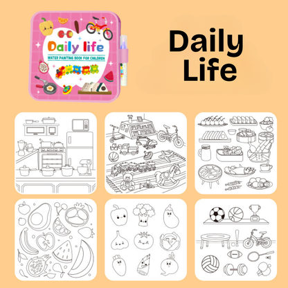 DoodleDry™ Mess-Free Reusable Water Coloring Book