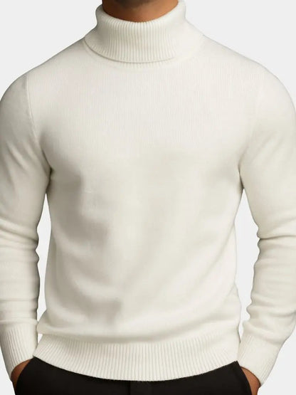 Men’s Sweater – Aurelius Wool Turtleneck Modern Everyday Design SPECTER