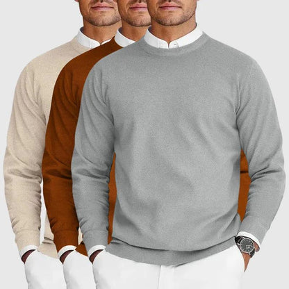 Men’s Tailored Crewneck Sweater – Signature Knit Design SPECTER LONDON