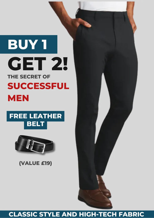 Urban Tailored Pants – Buy 1 Get 2 + Free Leather Belt