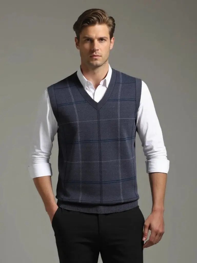 Men’s Jacket – Academic Checkered Kinit Modern Everyday Design SPECTER