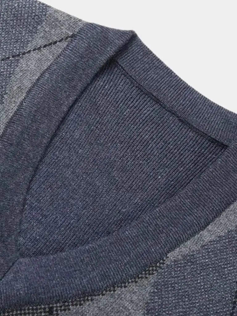 Men’s Knit Sweater – Academic Essential Vest Casual Everyday Knitwear SPECTER