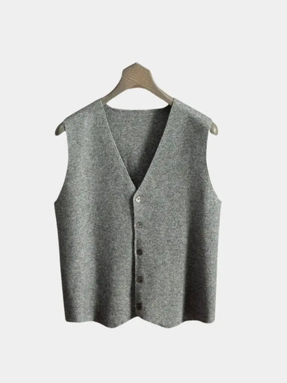 Men’s Cashmere Sweater – Vest Soft Luxury Knit SPECTER