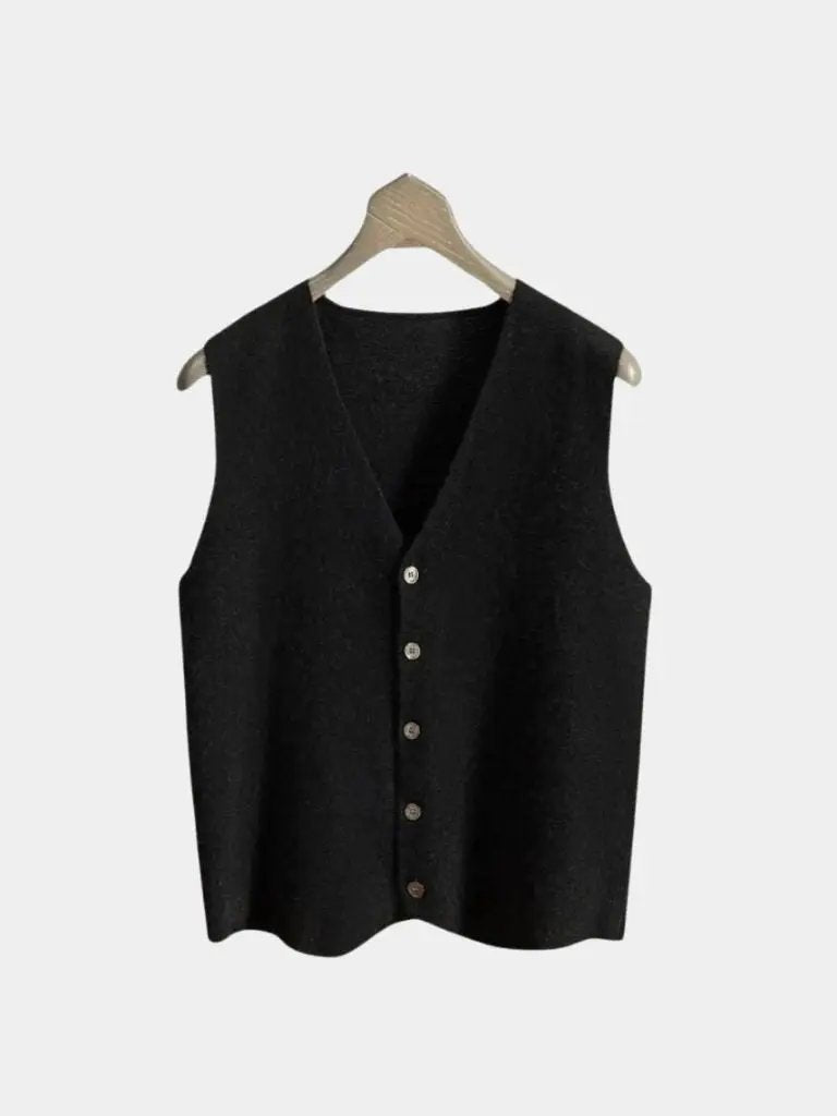 Men’s Cashmere Sweater – Vest Soft Luxury Knit SPECTER