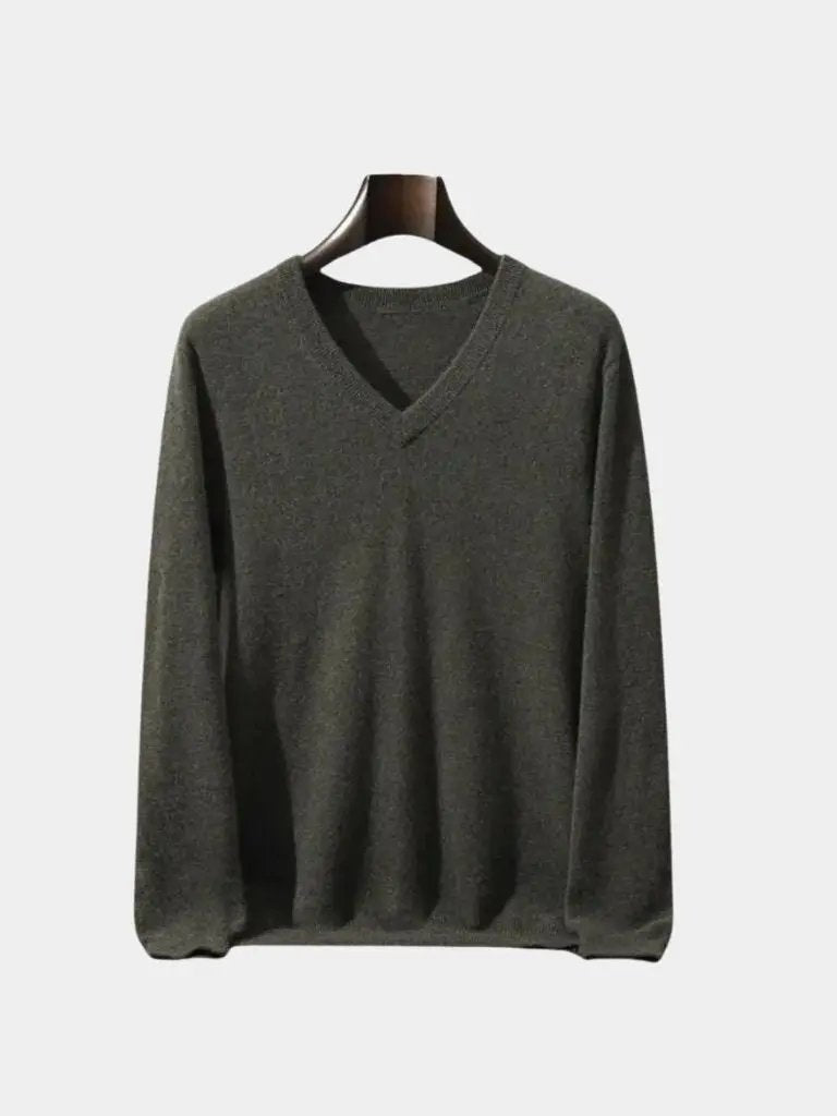 Men’s Cashmere Sweater – Neck Knitwear Soft Luxury Knit SPECTER