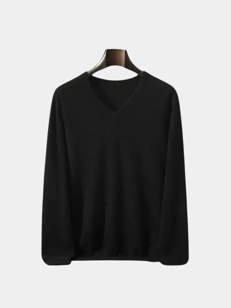 Men’s Cashmere Sweater – Neck Knitwear Soft Luxury Knit SPECTER