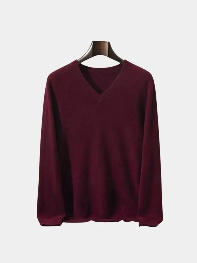 Men’s Cashmere Sweater – Neck Knitwear Soft Luxury Knit SPECTER