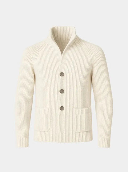 Men’s Knit Sweater – Heritage Botton Casual Everyday Knitwear SPECTER