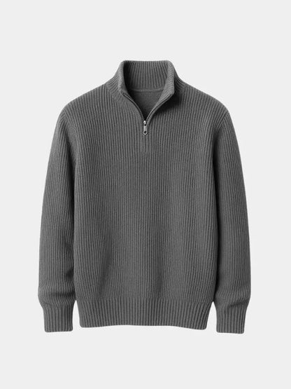 Men’s Knit Sweater – Highland Quarter Zip Casual Everyday Knitwear SPECTER