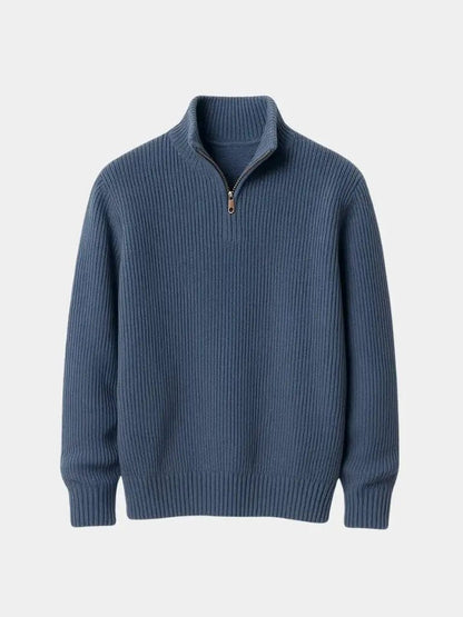 Men’s Knit Sweater – Highland Quarter Zip Casual Everyday Knitwear SPECTER