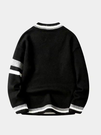 Men’s Knit Sweater – Neck Casual Everyday Knitwear SPECTER