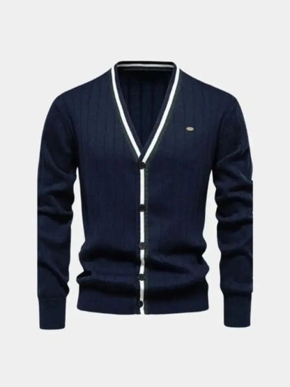 Men’s Cardigan Sweater – Cotton Button Casual Everyday Knitwear SPECTER