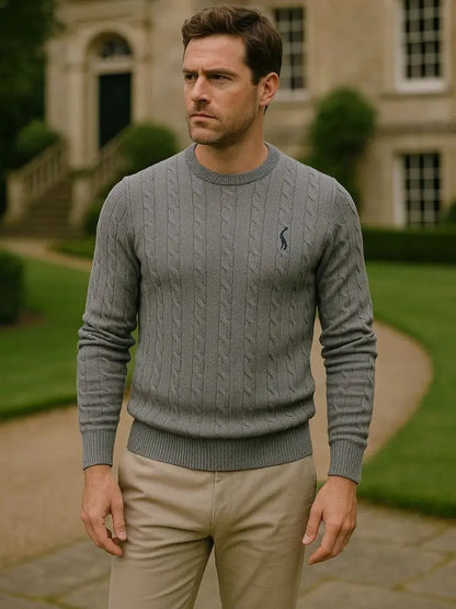 Men’s Knit Sweater – Cotton Crew Neck Casual Everyday Knitwear SPECTER