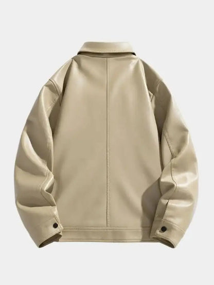 Men’s Leather Jacket – Denver Classic Moto Style SPECTER