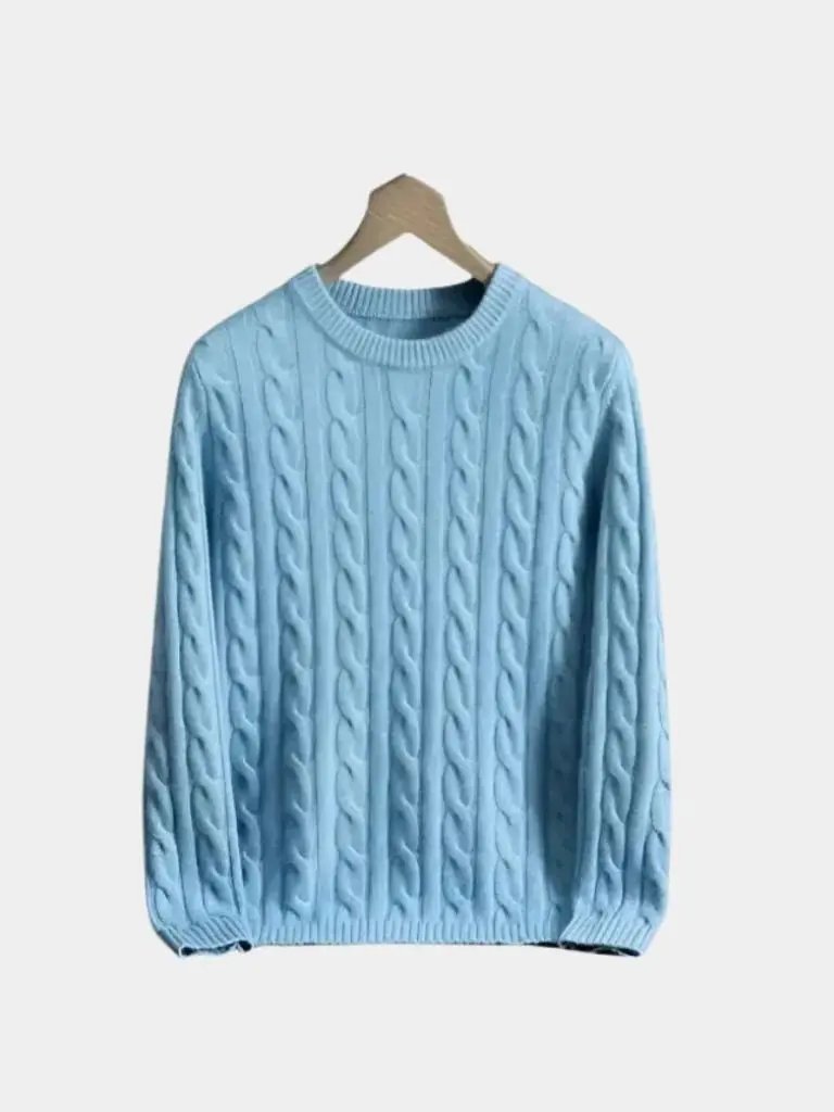 Men’s Cashmere Sweater – Essential Soft Luxury Knit SPECTER