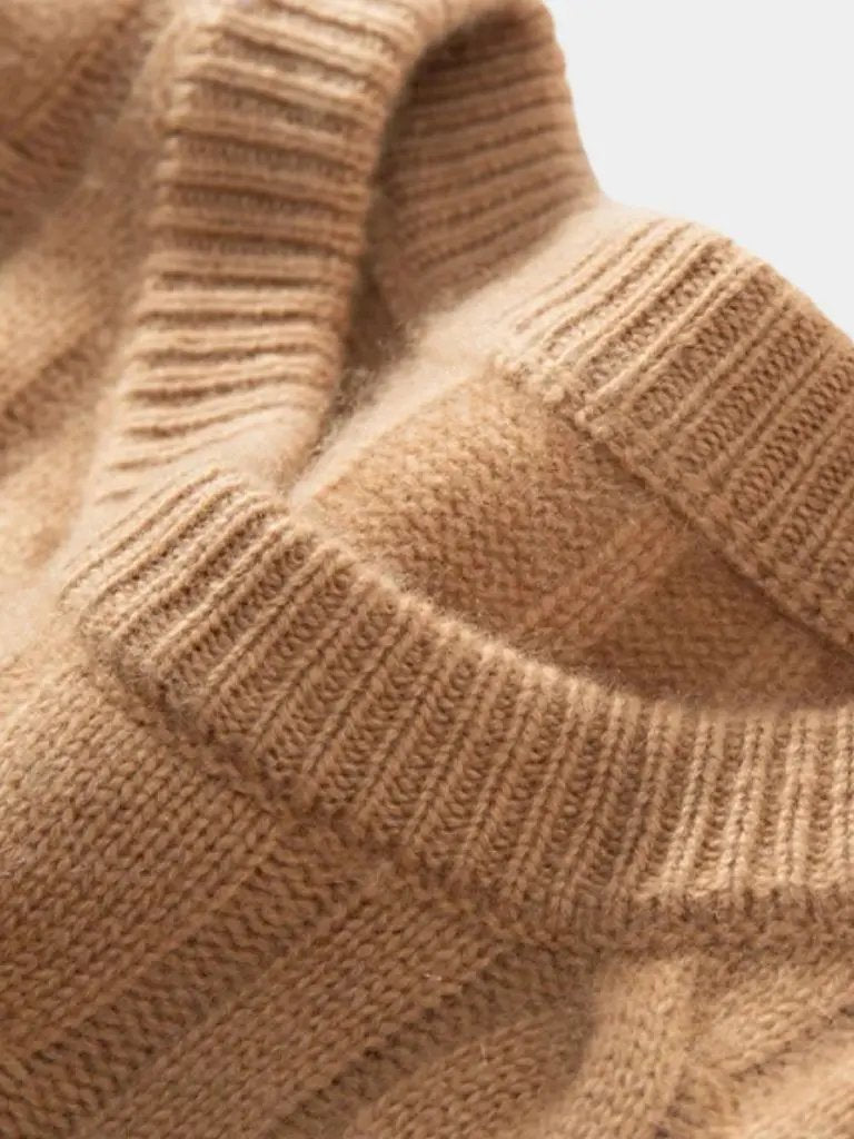 Men’s Cashmere Sweater – Essential Soft Luxury Knit SPECTER