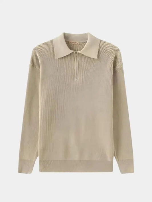 Men’s Knit Sweater – Essential Half Zip Casual Everyday Knitwear SPECTER