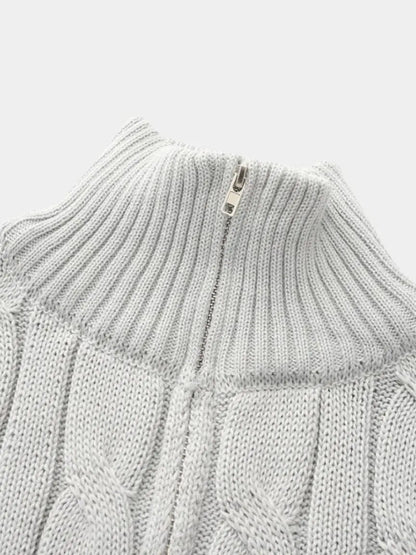 Men’s Knit Sweater – Essential Half Zip Casual Everyday Knitwear SPECTER