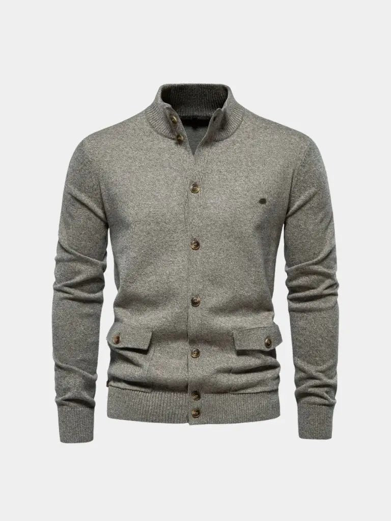 Men’s Cardigan Sweater – Essential Casual Everyday Knitwear SPECTER