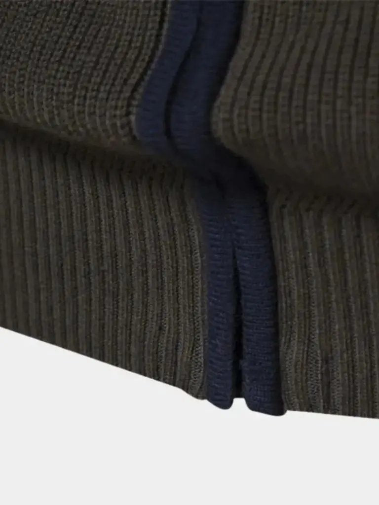 Men’s Knit Sweater – Essential Zipper Casual Everyday Knitwear SPECTER