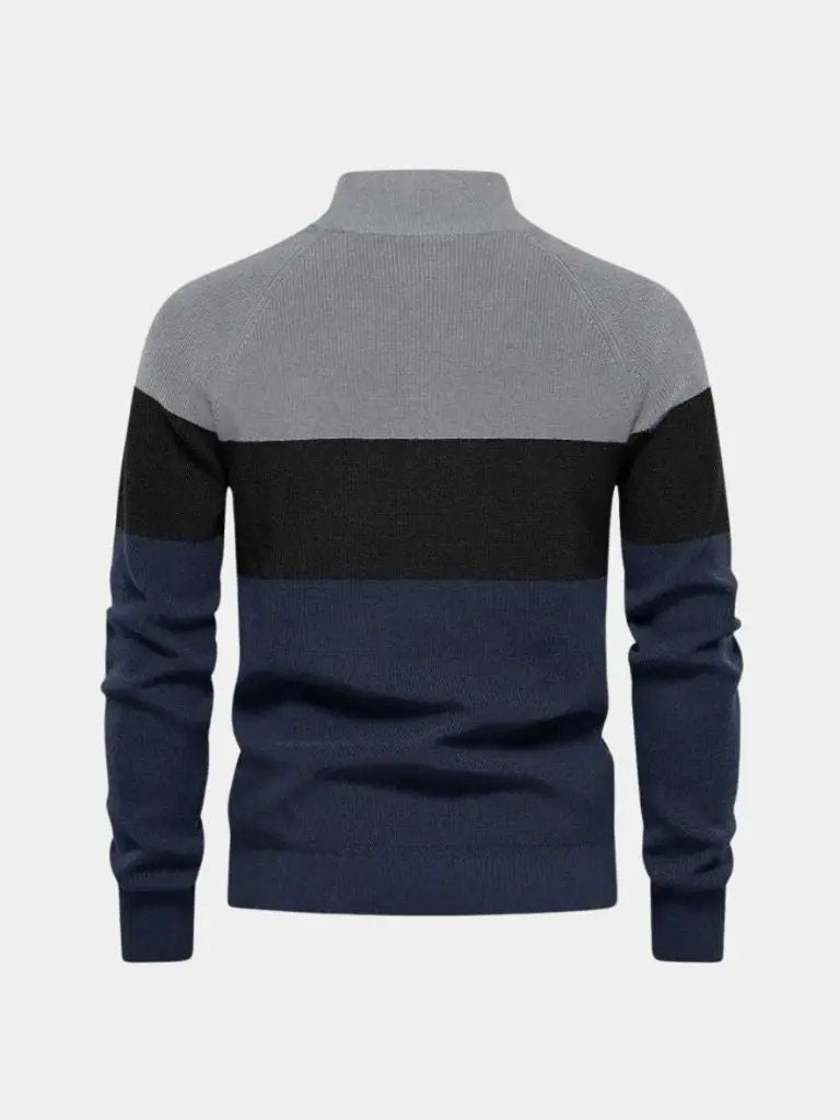 Men’s Knit Sweater – Essential Zipper Casual Everyday Knitwear SPECTER