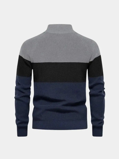 Men’s Knit Sweater – Essential Zipper Casual Everyday Knitwear SPECTER
