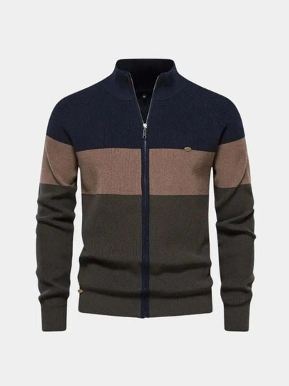 Men’s Knit Sweater – Essential Zipper Casual Everyday Knitwear SPECTER