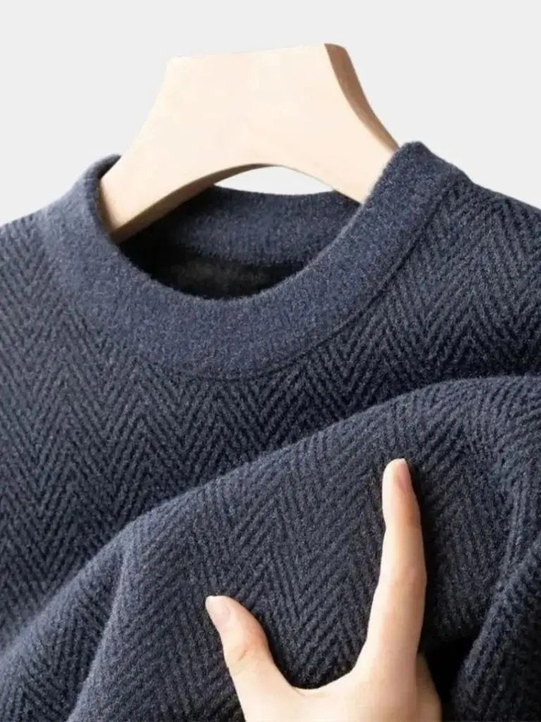 Men’s Knit Sweater – Essential Wool Casual Everyday Knitwear SPECTER