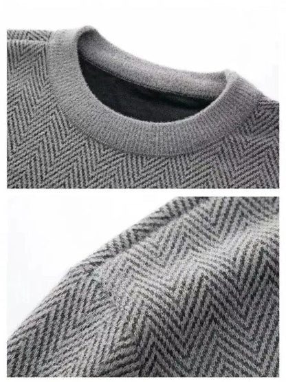 Men’s Knit Sweater – Essential Wool Casual Everyday Knitwear SPECTER