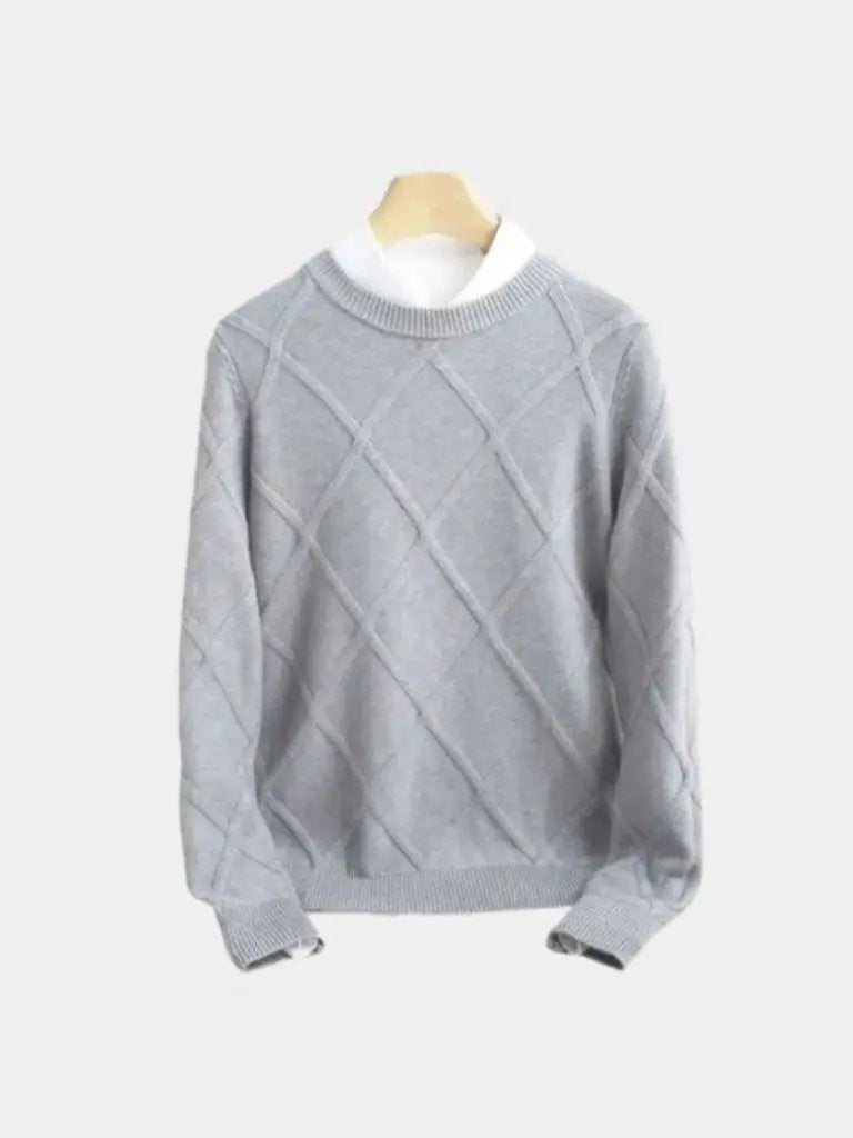 Men’s Cashmere Sweater – Fran ois Blanchet Soft Luxury Knit SPECTER