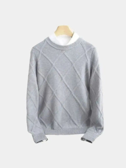 Men’s Cashmere Sweater – Fran ois Blanchet Soft Luxury Knit SPECTER