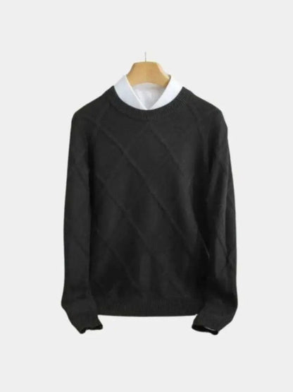 Men’s Cashmere Sweater – Fran ois Blanchet Soft Luxury Knit SPECTER