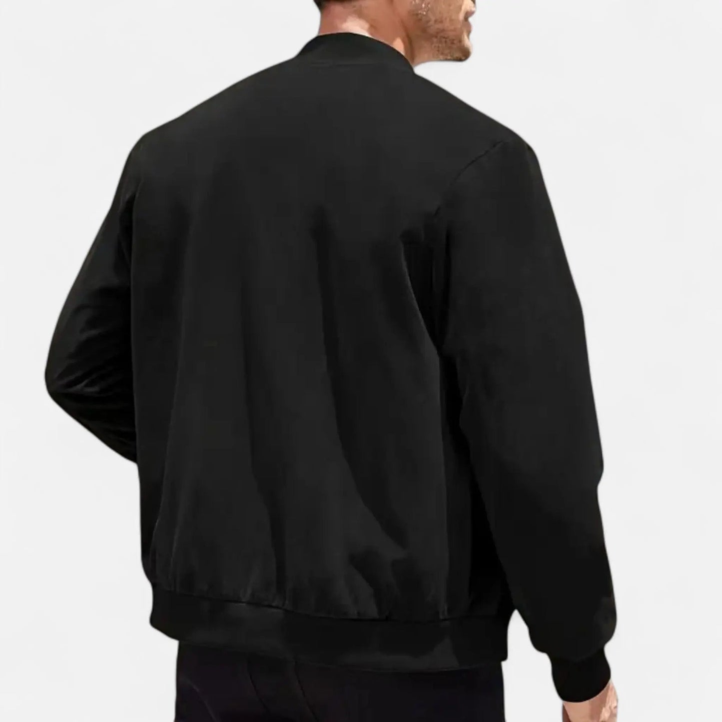 Men’s Bomber Jacket – Solenne Lightweight Vintage Modern Streetwear Fit SPECTER