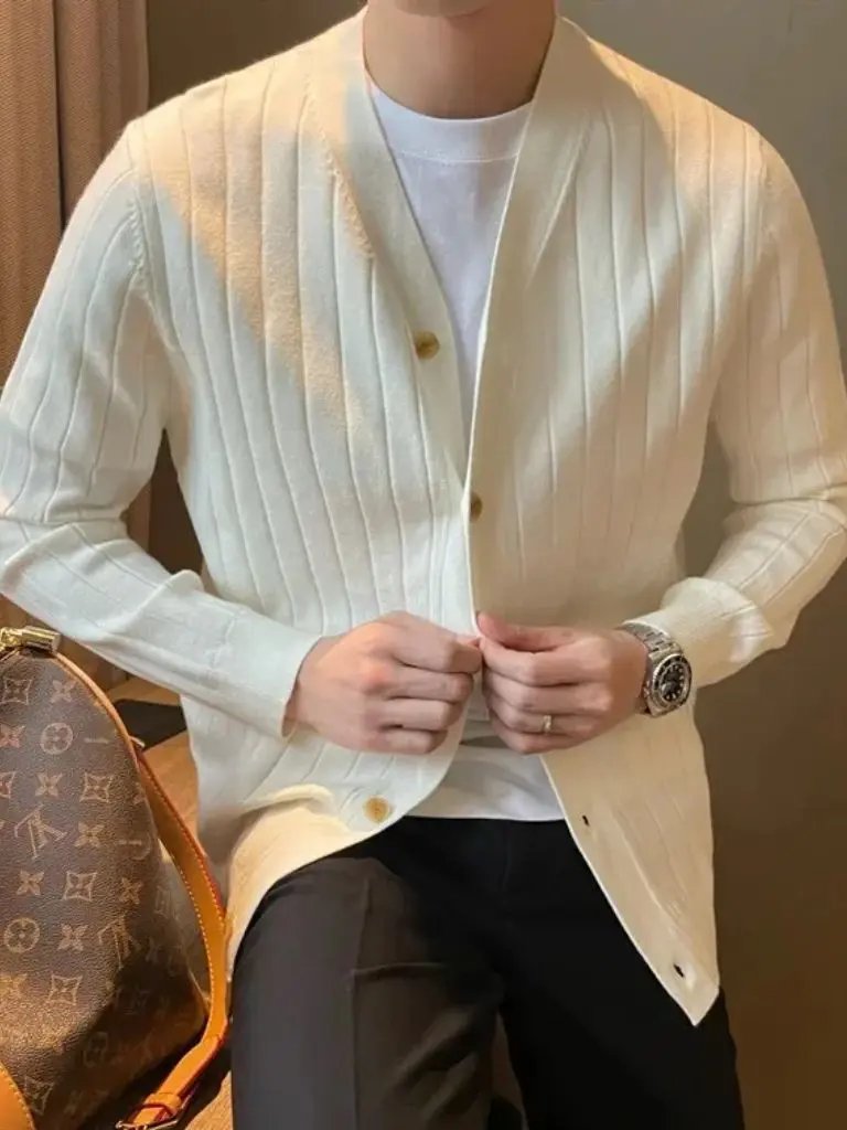 Men’s Cardigan Sweater – Casual Everyday Knitwear SPECTER