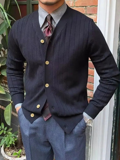 Men’s Cardigan Sweater – Casual Everyday Knitwear SPECTER