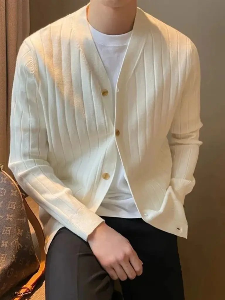 Men’s Cardigan Sweater – Casual Everyday Knitwear SPECTER