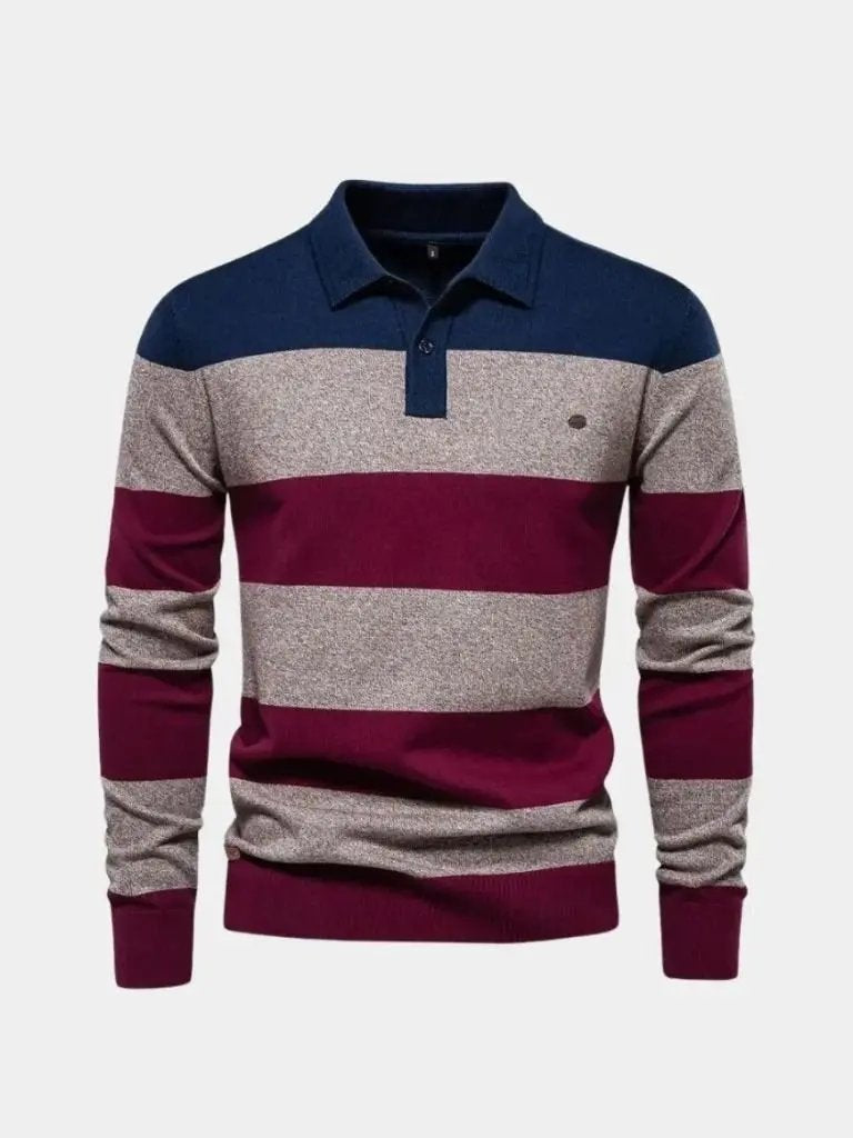 Men’s Knit Sweater – Color Half Zip Casual Everyday Knitwear SPECTER