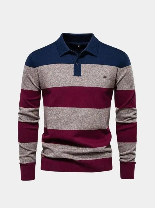 Men’s Knit Sweater – Color Half Zip Casual Everyday Knitwear SPECTER