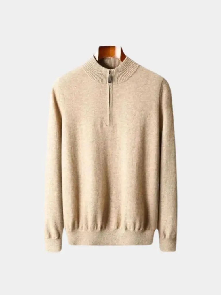 Men’s Knit Sweater – Merino Half Zip Casual Everyday Knitwear SPECTER