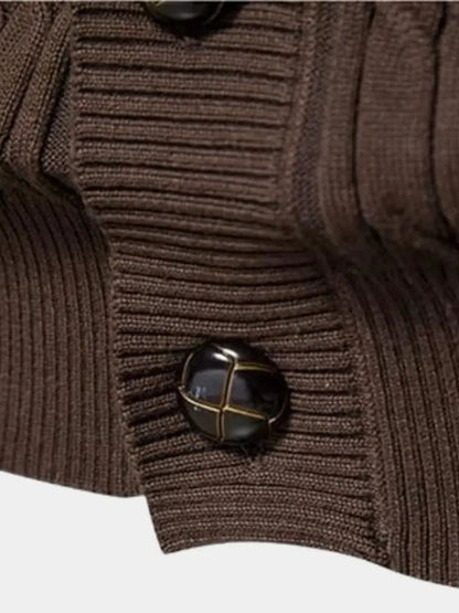 Men’s Cardigan Sweater – Minimalist Casual Everyday Knitwear SPECTER