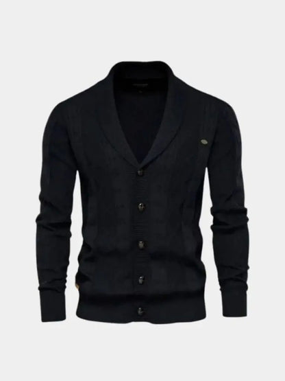 Men’s Cardigan Sweater – Minimalist Casual Everyday Knitwear SPECTER