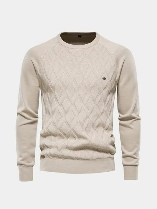 Men’s Knit Sweater – Minimalist Pullover Casual Everyday Knitwear SPECTER