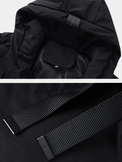 Men’s Puffer Jacket – Minimalist Long Quilted Winter Warmth SPECTER