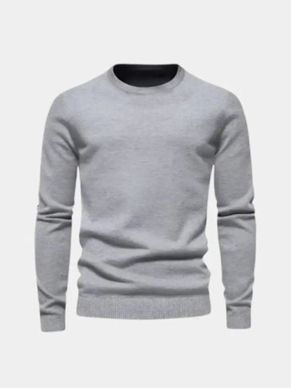 Men’s Knit Sweater – Minimalist Pullover Crosss Casual Everyday Knitwear SPECTER