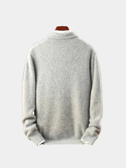 Men’s Cashmere Sweater – Soft Haven Soft Luxury Knit SPECTER